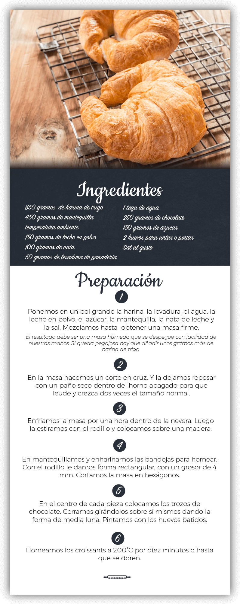 El Croissant O Media Luna De Chocolate (1001x2169), Png Download