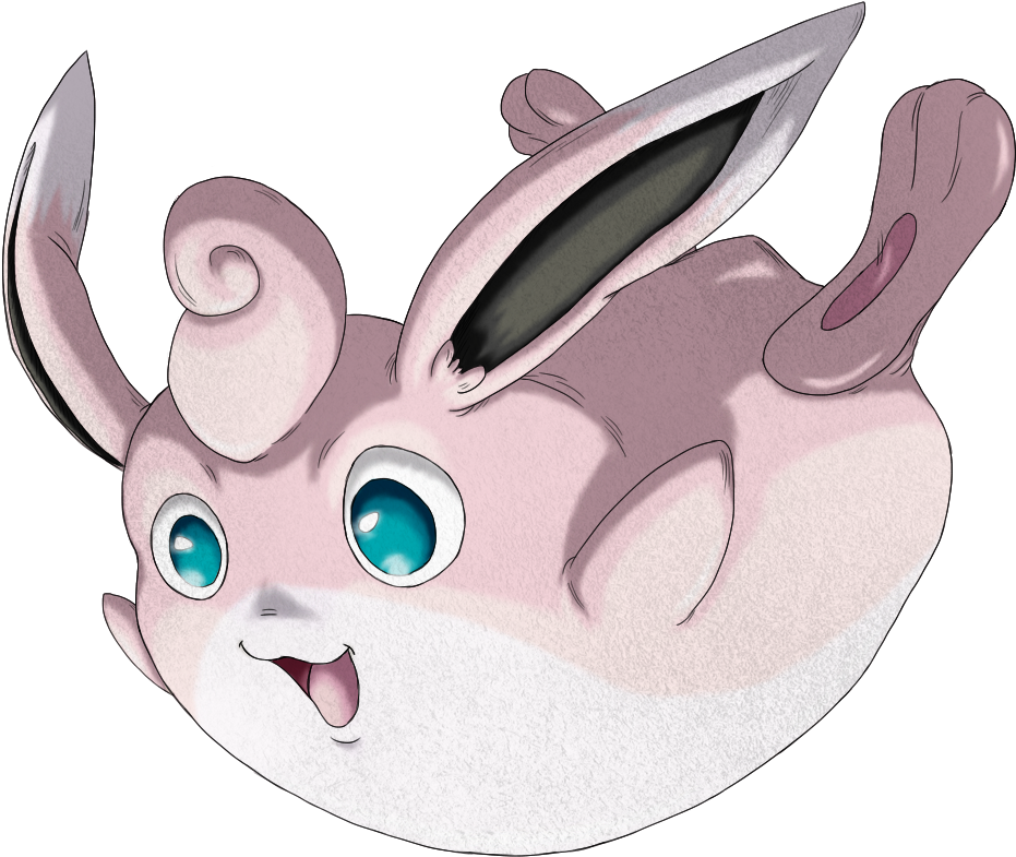 040 Wigglytuff (1077x819), Png Download