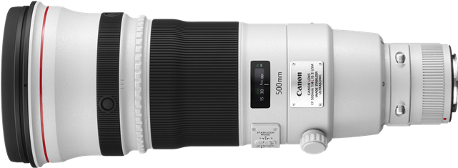 Canon Lens Ef 500mm F/4l Is Ii Usm (640x480), Png Download