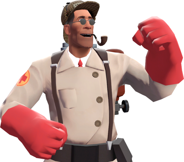 The Medic, Wearing The 'eliminating The Impossible' (640x562), Png Download