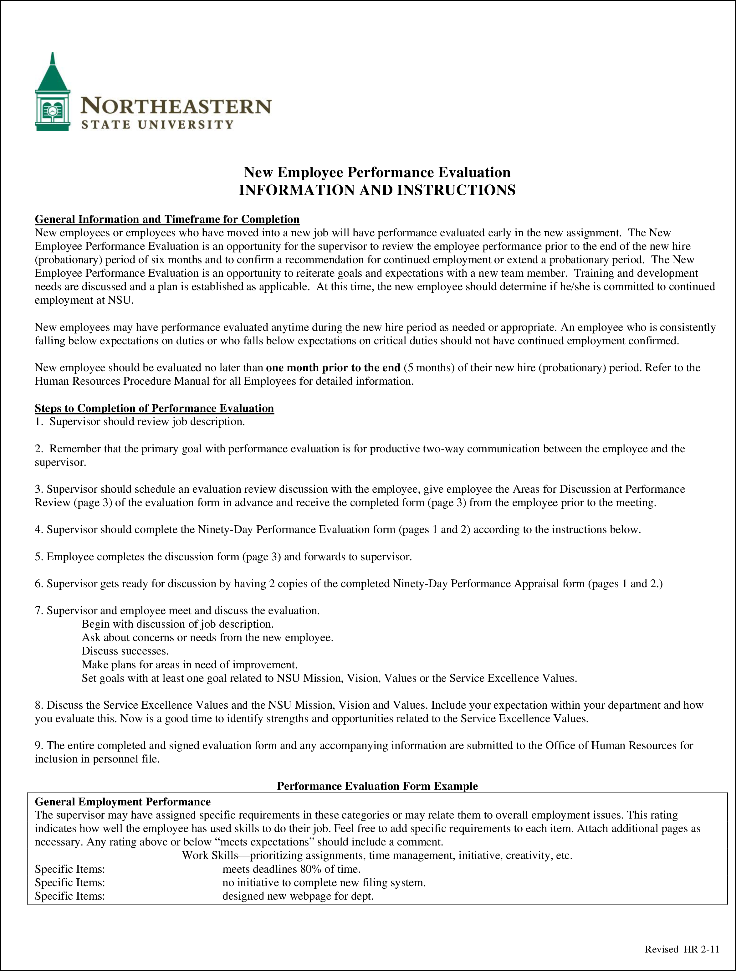 Sample Employee Evaluation Main Image (2550x3300), Png Download