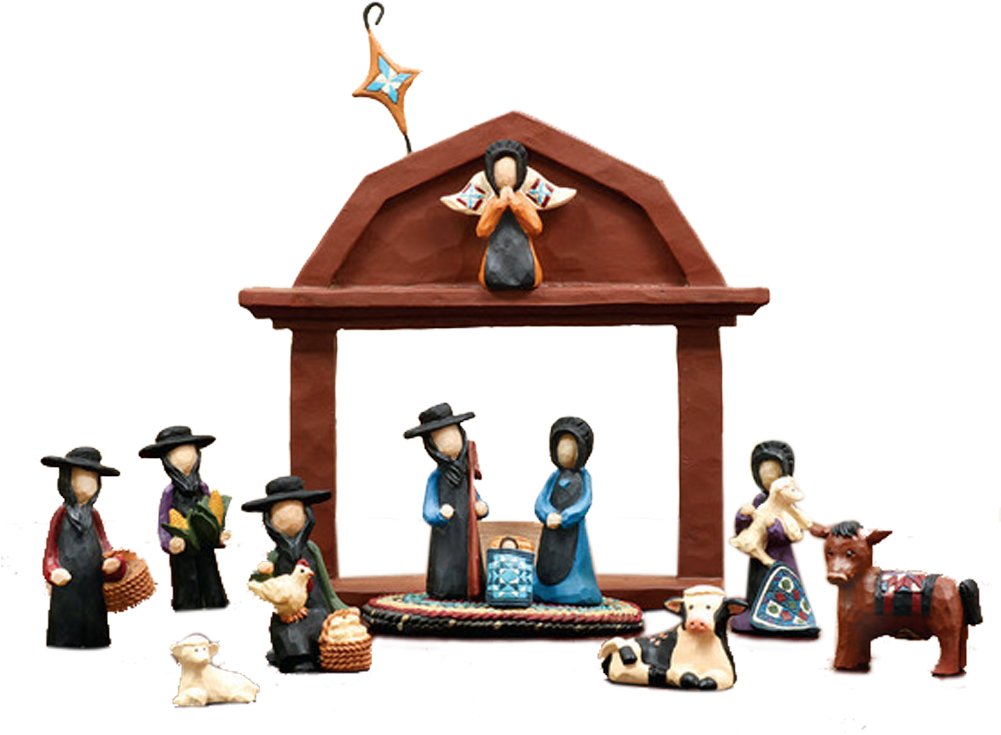 Amish Nativity (1000x1000), Png Download