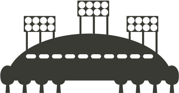Stadium / Dome (640x640), Png Download