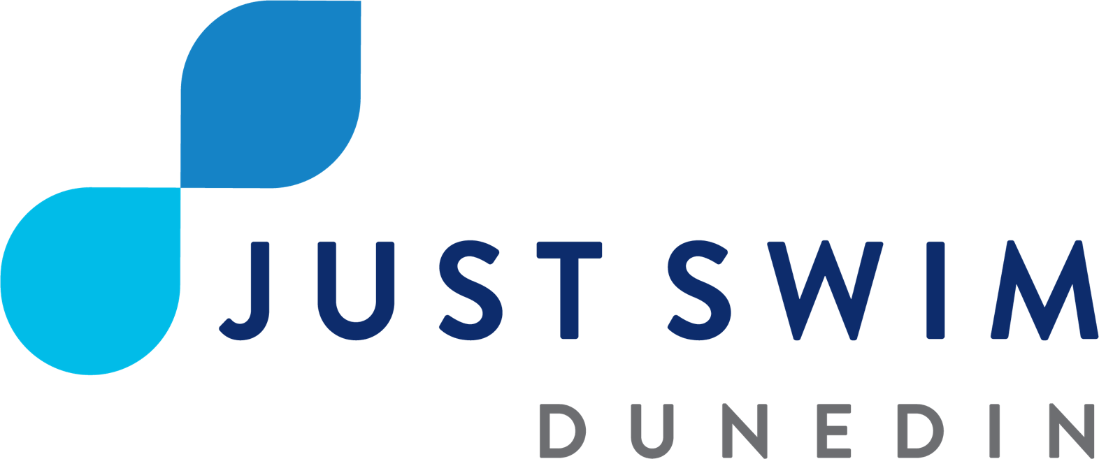 Just Swim Dunedin Logo (1572x657), Png Download