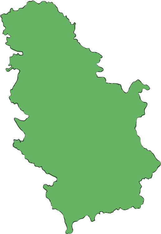 Map Present In Serbia (571x800), Png Download