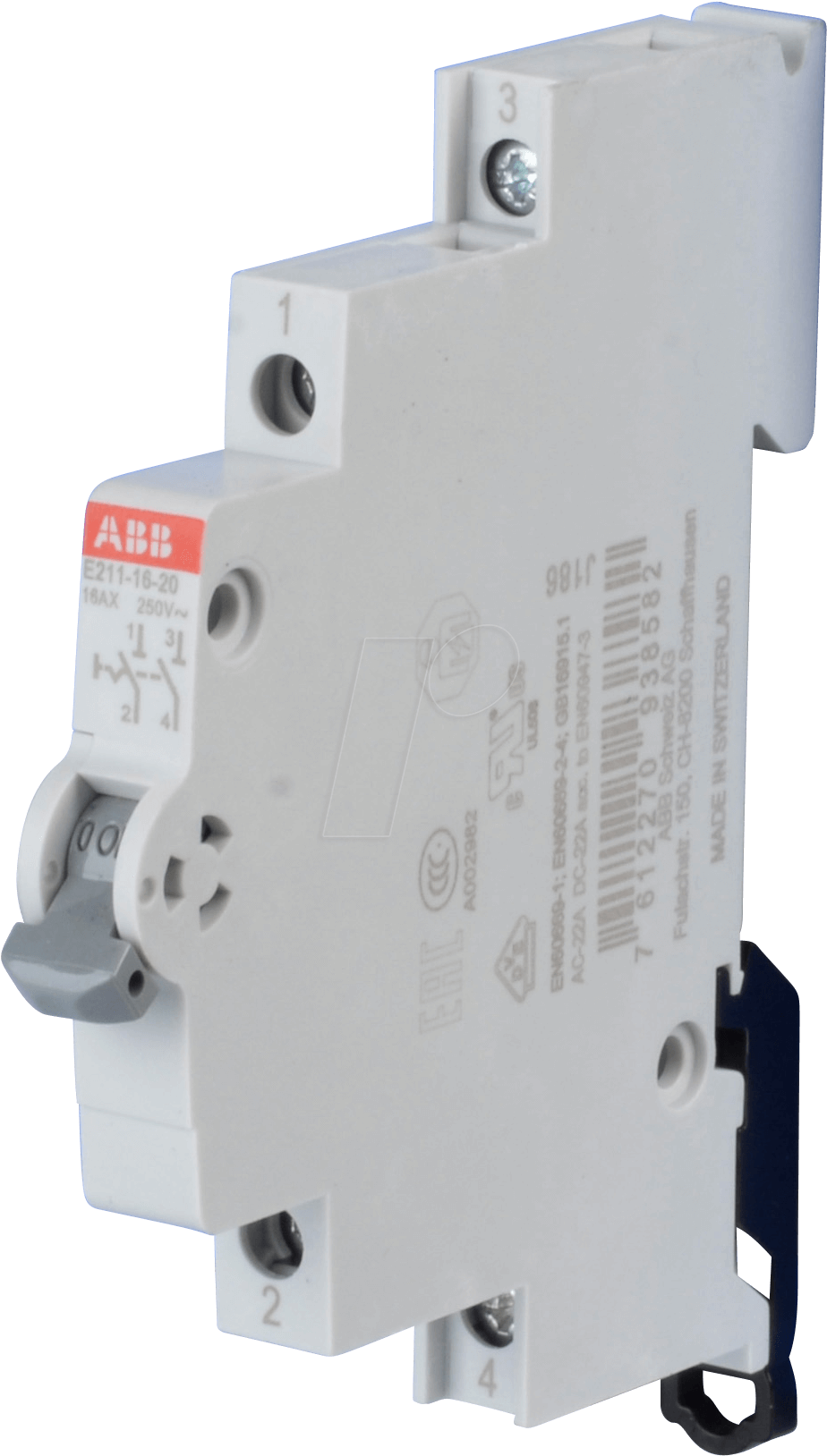5 Te, 2 No Contact, 16 A Abb E211 (993x1697), Png Download