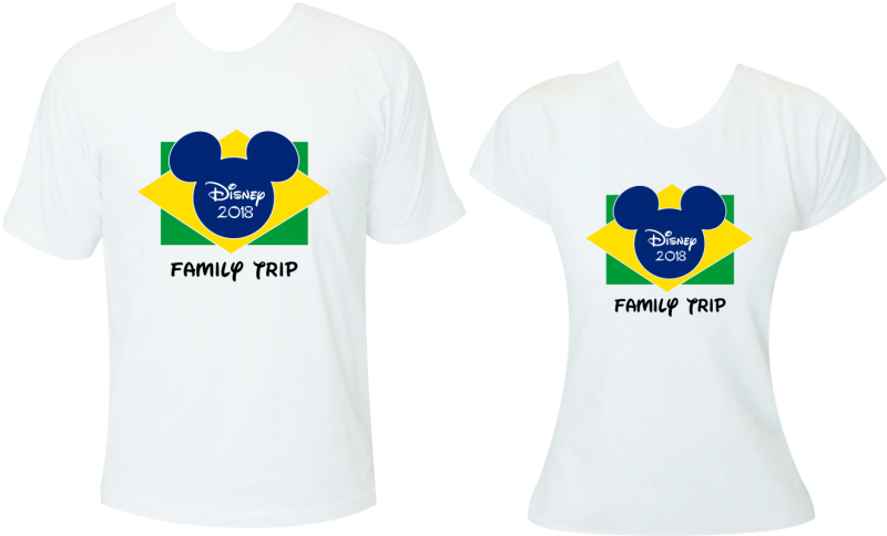 Camisetas Para Viagem Casal Disney (800x800), Png Download