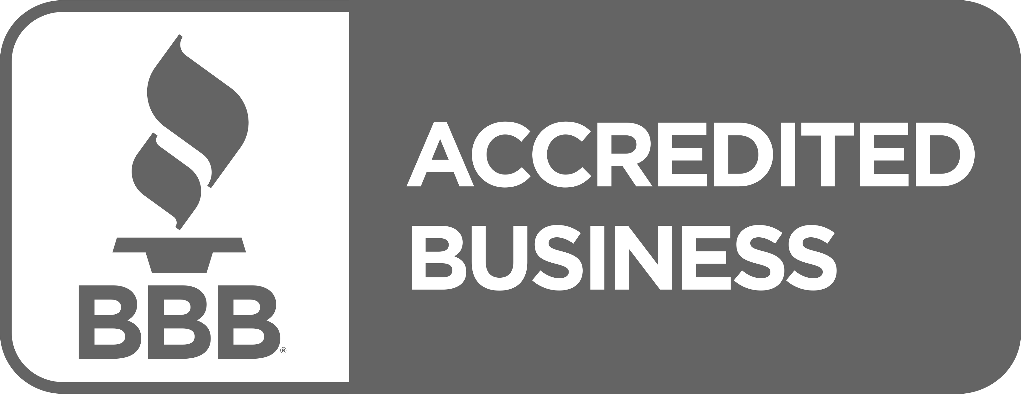 Bbb Accredited Business (3259x1260), Png Download
