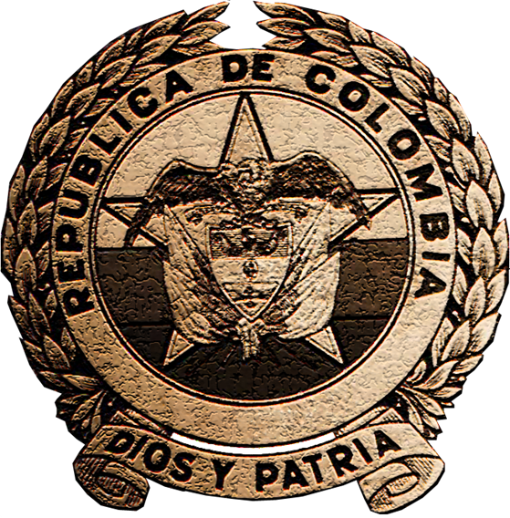 Génesis Del Escudo Y La Bandera De La Policía Nacional (559x568), Png Download