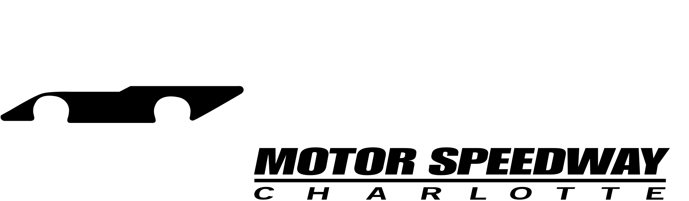 Lowe's Motor Speedway Charlotte Logo Black And White (2400x2400), Png Download