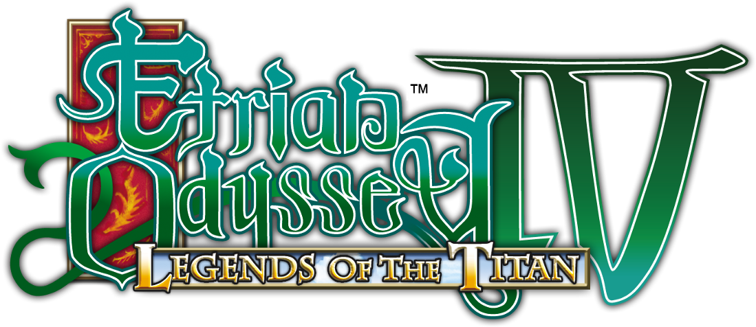 And The Logos For Etrian Odyssey Iv And Series Logo (1200x552), Png Download