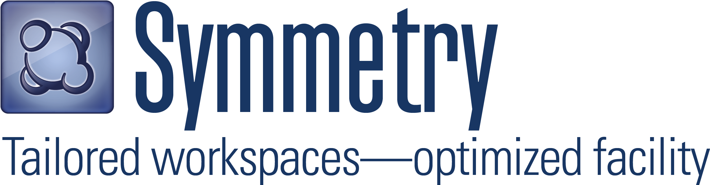 Vmg Symmetry Logo Blue Final (2453x719), Png Download