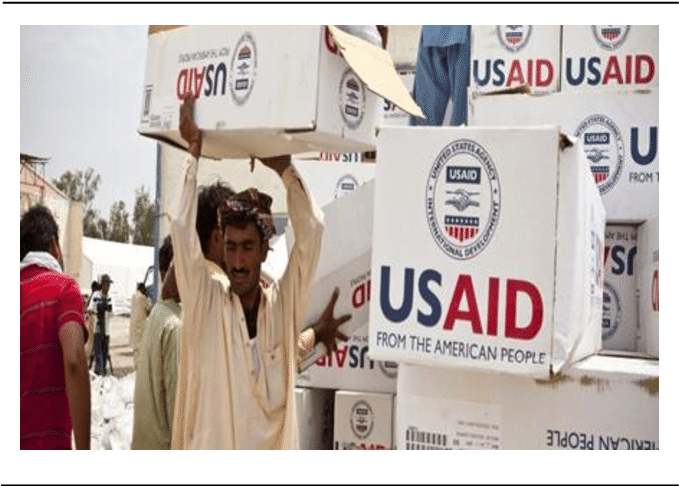 Usaid Logo On Goods From America Source (707x485), Png Download