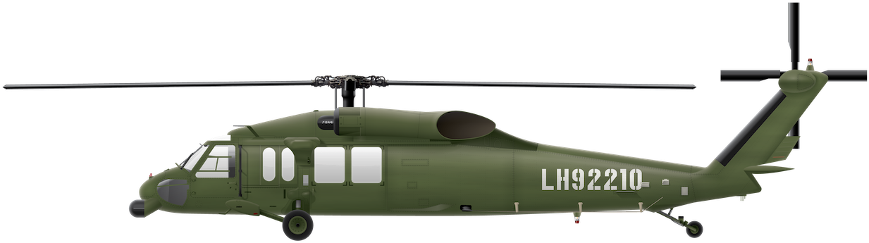 Sikorsky S 70c 2 Lh92210 (1280x385), Png Download