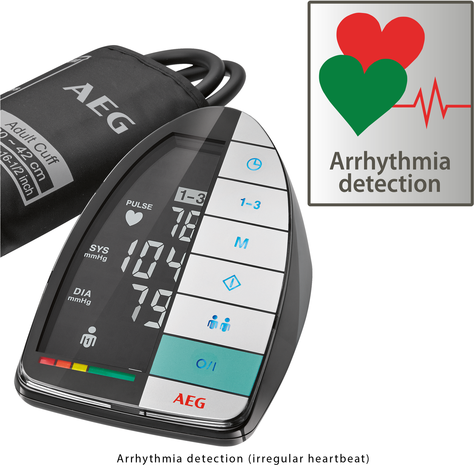 Fully Automatic Blood Pressure And Pulse Measurement (1600x1600), Png Download