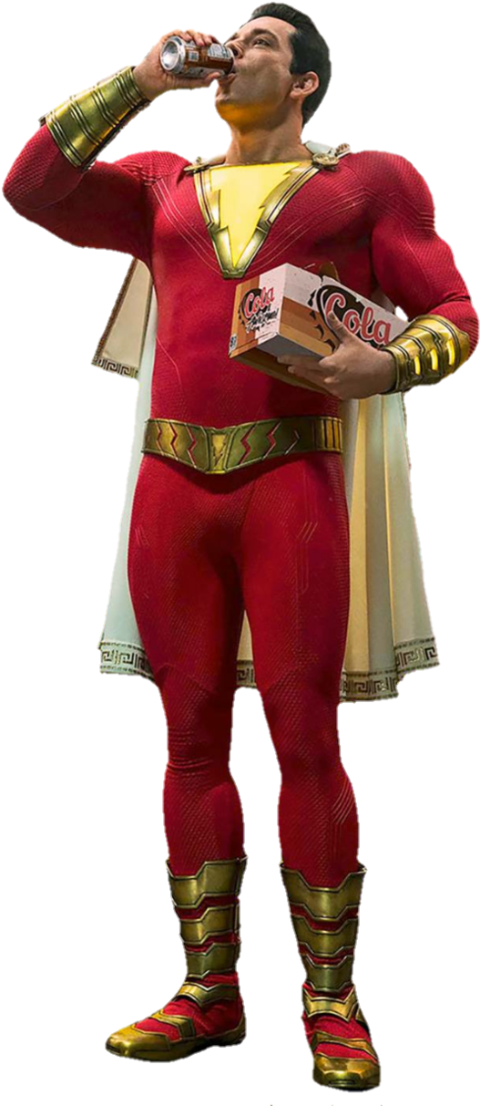 Shazam Png (627x1274), Png Download