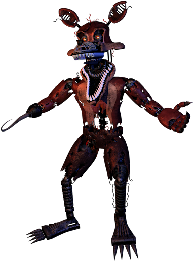 Nightmare Foxy By Foxy Gamer (800x600), Png Download