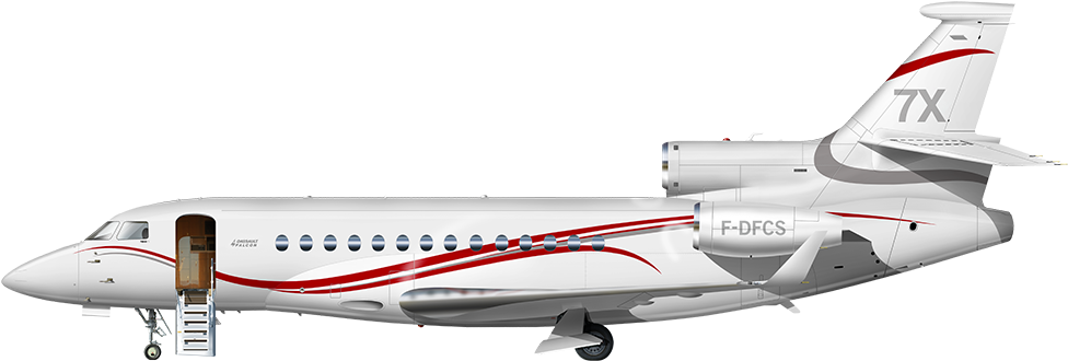 Falcon 7x (1000x546), Png Download