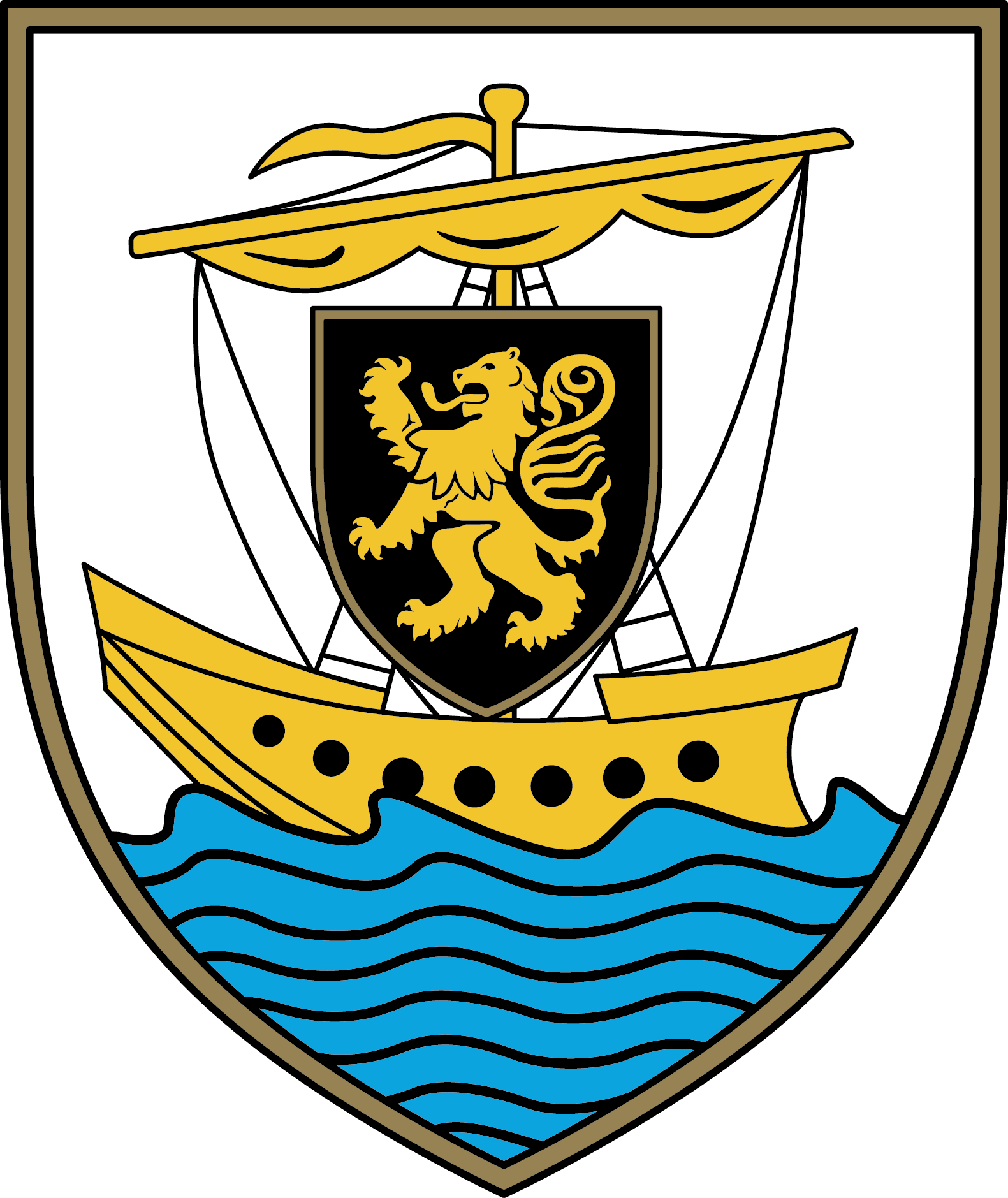 Galway United Fc Galway Ireland, Coat Of Arms, Irish, (1581x1879), Png Download