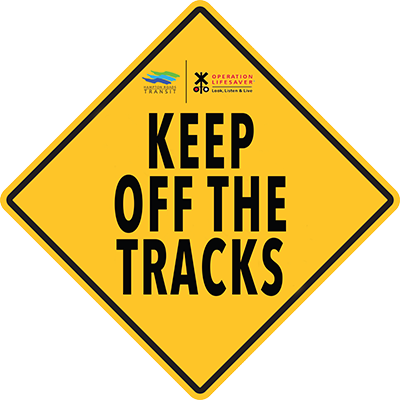 Seetracksthinktrain Logo-keepofftracksfinal - Stop Sign Ahead Sign (400x400), Png Download
