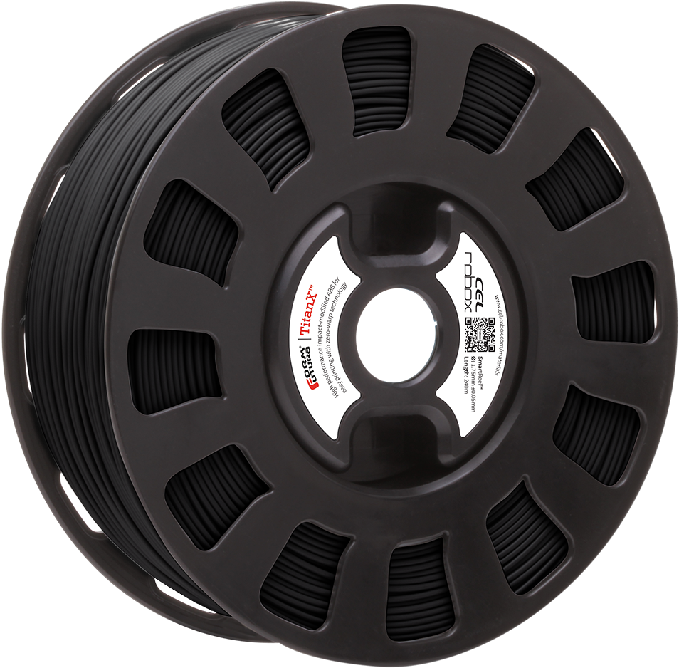Robox Cel 1.75mm Black Titanx Abs Premium Filament (1000x1000), Png Download