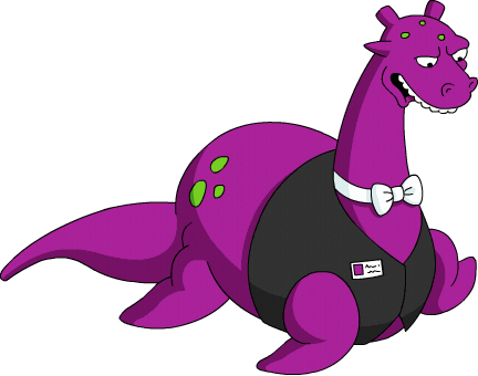 Casinonessie Tap Image - Loch Ness Monster Purple (432x340), Png Download