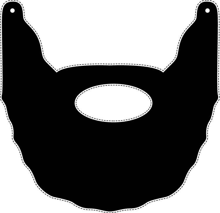 Another One For Kelsey- Fear The Beard Printable Beard - Beard And Mustache Printable (750x725), Png Download