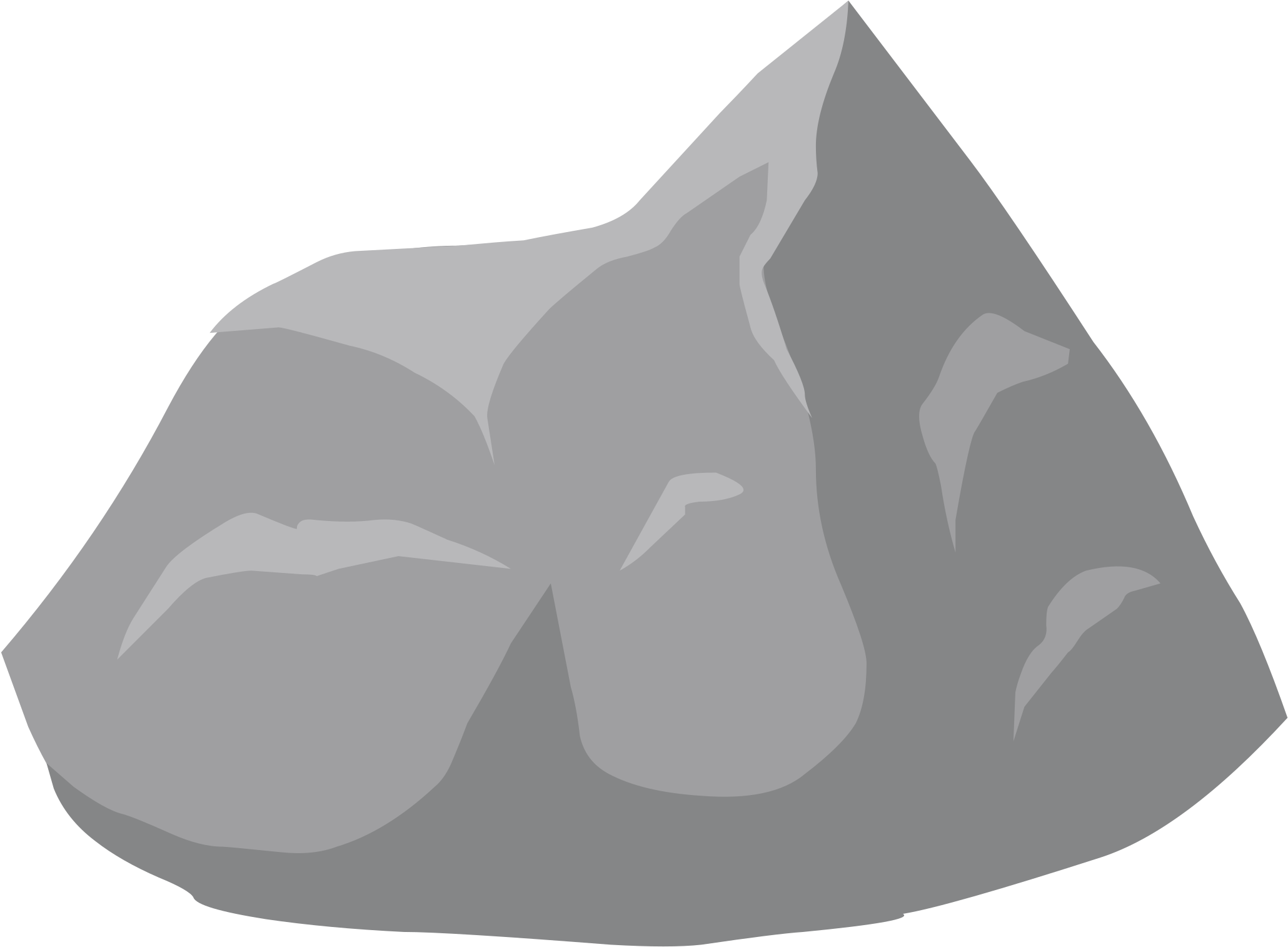 Ilmenskie Rock Dull Bg2 Icons Png - Stone Clip Art (2400x1588), Png Download