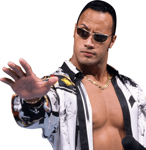 The Rock Calm Down - Rock Wwf (620x639), Png Download
