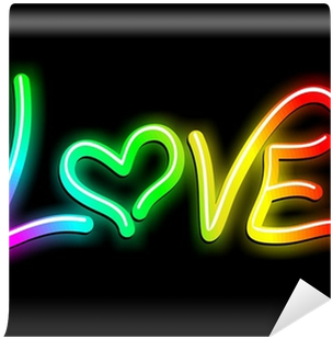 Love Psichedelic Neon Light-amore Psichedelico Luminoso - Love (400x400), Png Download