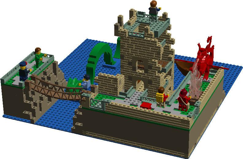 The Loch Ness Monster And Friends - Lego Loch Ness Monster (1036x565), Png Download