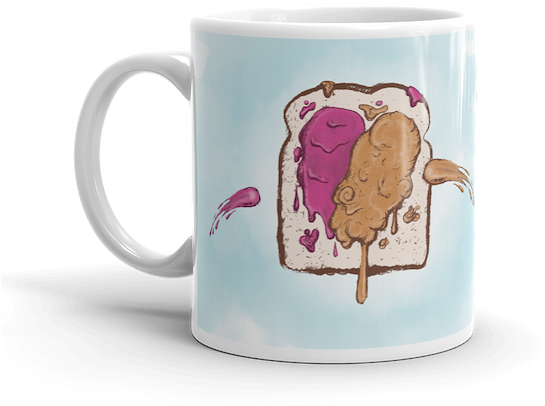 Peanut Butter Jelly Wars - Letter M Mug (640x640), Png Download