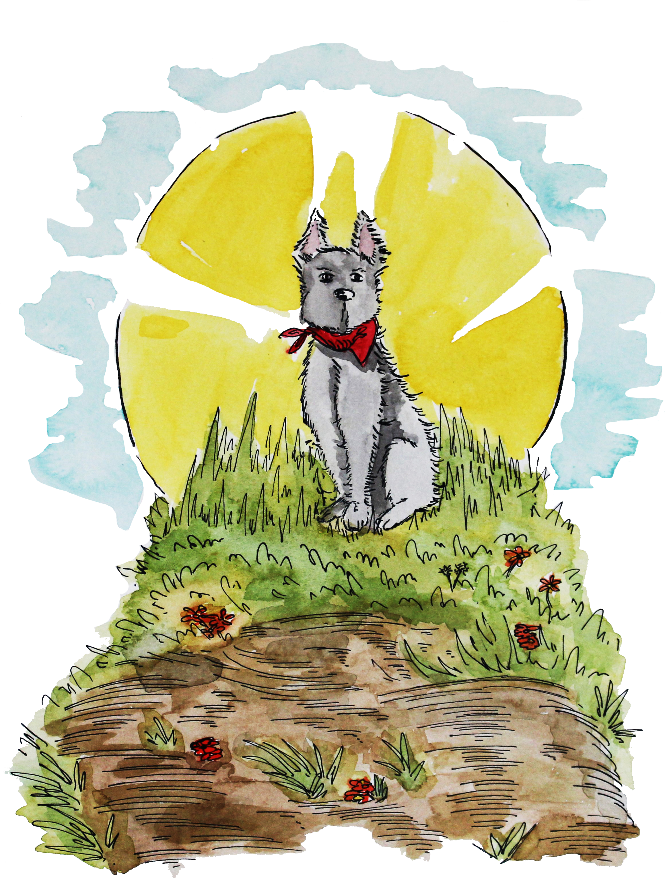 Perro Cerro, Libro "perros Patipari Perros" De Pánico - Dog (2406x3143), Png Download