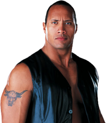 Sri Ganesh - Wwe The Rock (343x400), Png Download