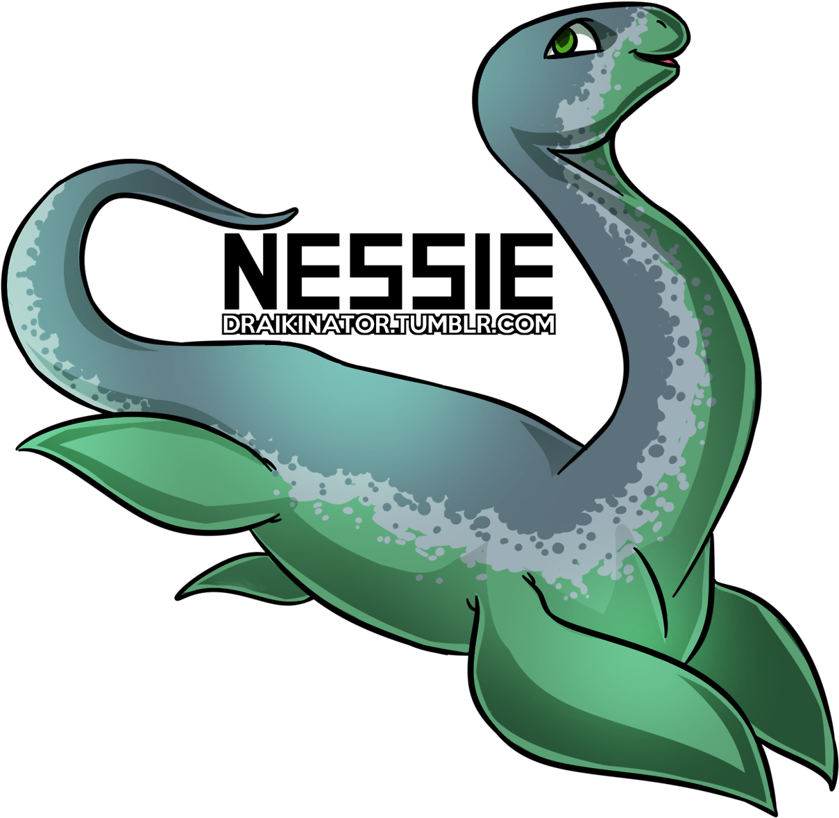 May The Bridges I Burn Light My Way • Some Chibi Cryptid - Chibi Loch Ness Monster (1280x1280), Png Download