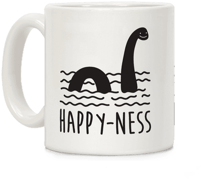 Happy-ness Loch Ness Monster Coffee Mug - Loch Ness (484x484), Png Download