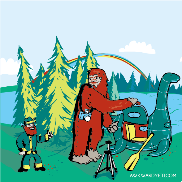 Loch Ness Monster - Cartoon (841x676), Png Download
