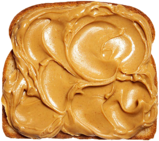 Peanut Butter Clipart Transparent - Toasts With Peanut Butter Png (500x313), Png Download
