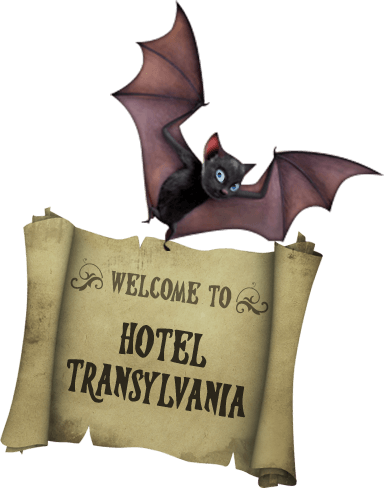 Dracula Hotel Transylvania, Hotel Transylvania Birthday, - Hotel Transylvania Bat Png (384x489), Png Download