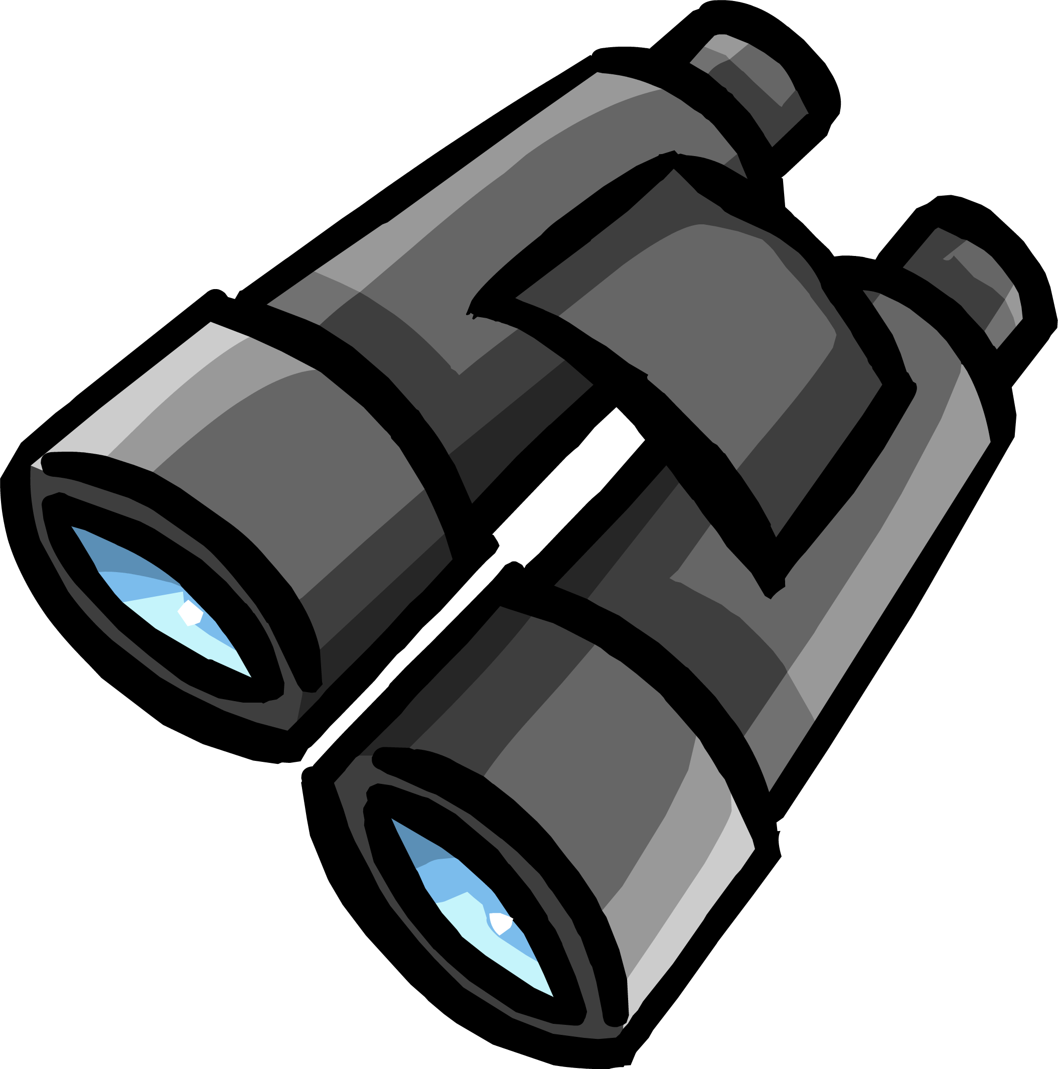 Binoculars Clipart Png (2109x2130), Png Download