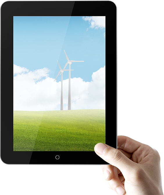 Drawing Ipad Hand Holding - Tablet Mano Png (564x667), Png Download
