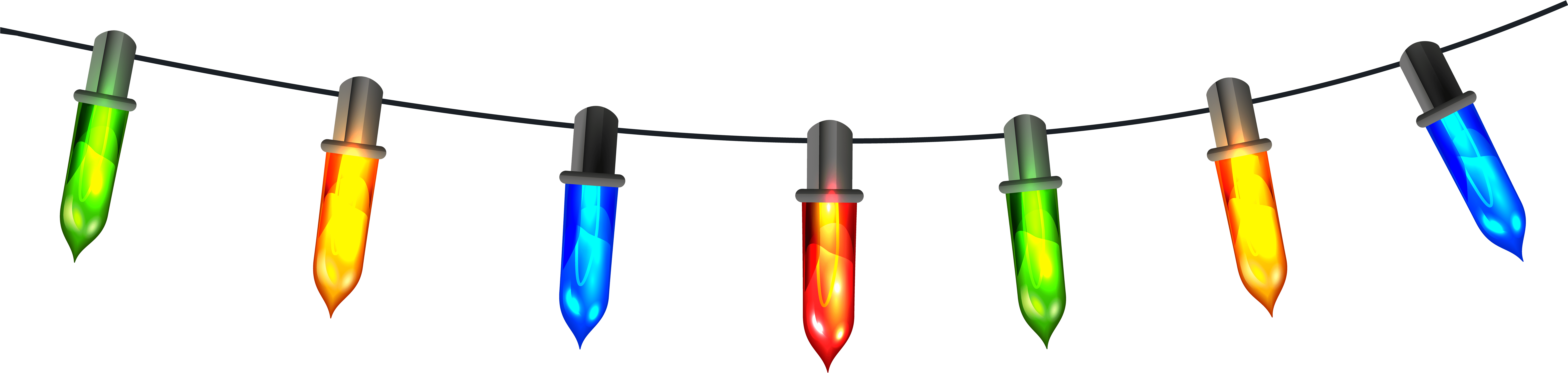 Christmas Lights Clipart Transpa Png Jokingart Com - Clip Art (8000x2034), Png Download