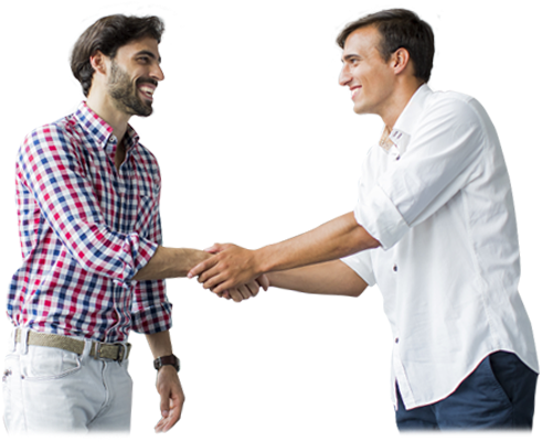 Man Shaking Hands With His Insurance Broker - Person Shaking Hands Png (530x400), Png Download