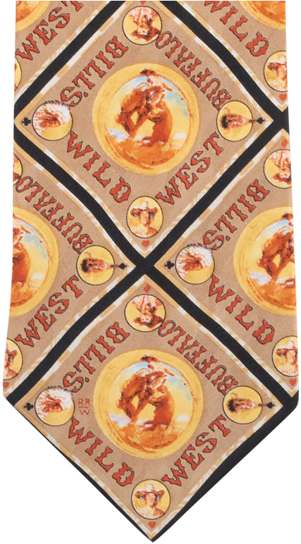 Rockmount Buffalo Bills Wild West Tie - Art (544x800), Png Download