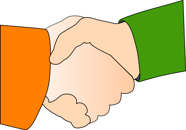 Original Png Clip Art File Shaking Hands Svg Images (600x421), Png Download