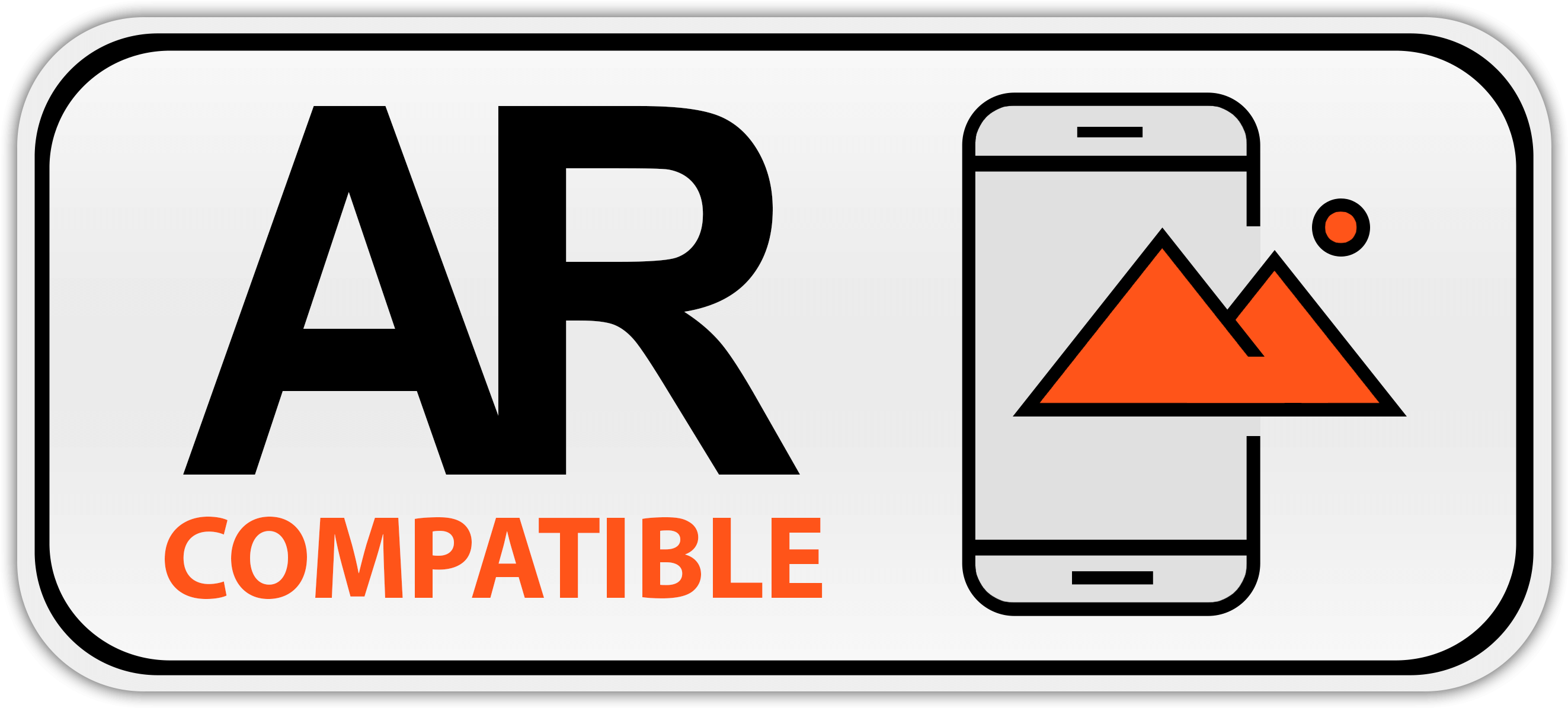 Badge Ar Compatible - Badge (3000x1500), Png Download