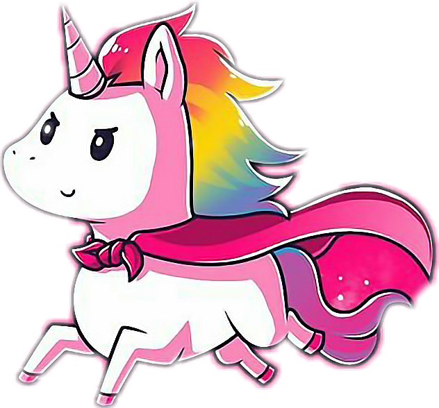 Ftestickers Unicorn Cute Lovely Super Magic Sparkles - Unicorn Cute (632x588), Png Download