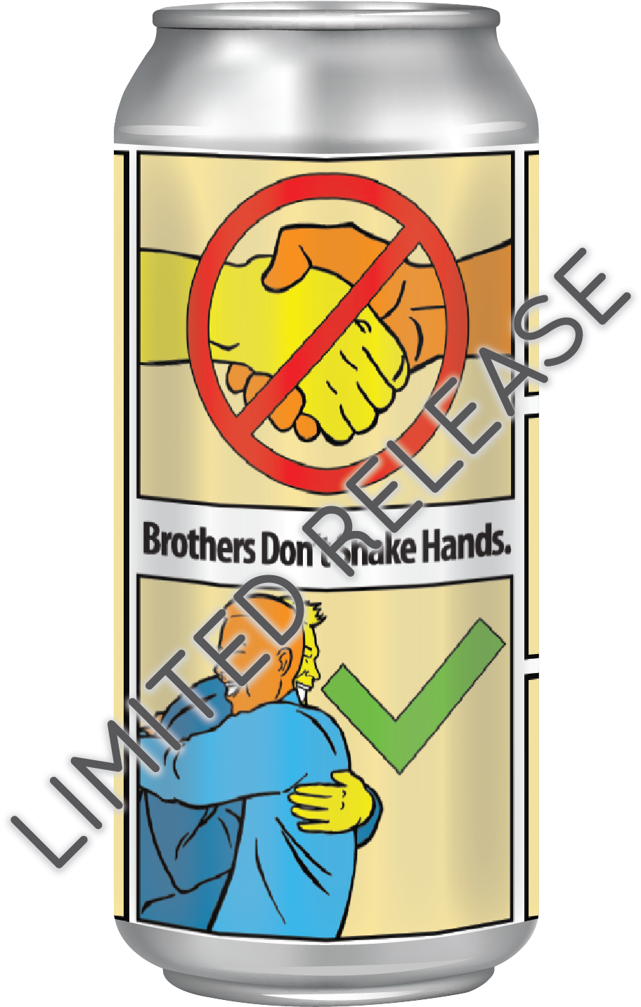 Brothers Don't Shake Hands - Handshake (930x1433), Png Download