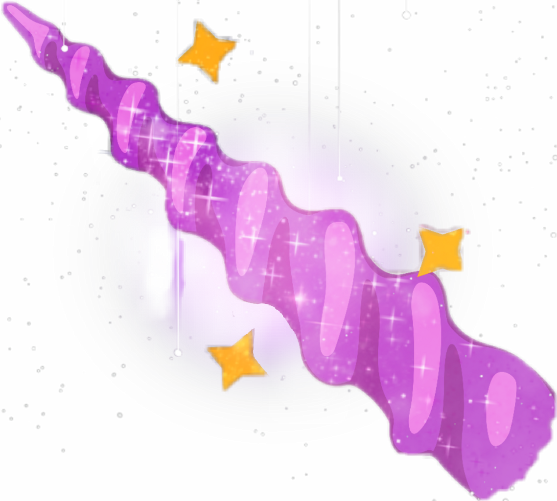 Unicorn Magical Sparkles Ftestickers - Unicorn Horn No Background (1138x1024), Png Download