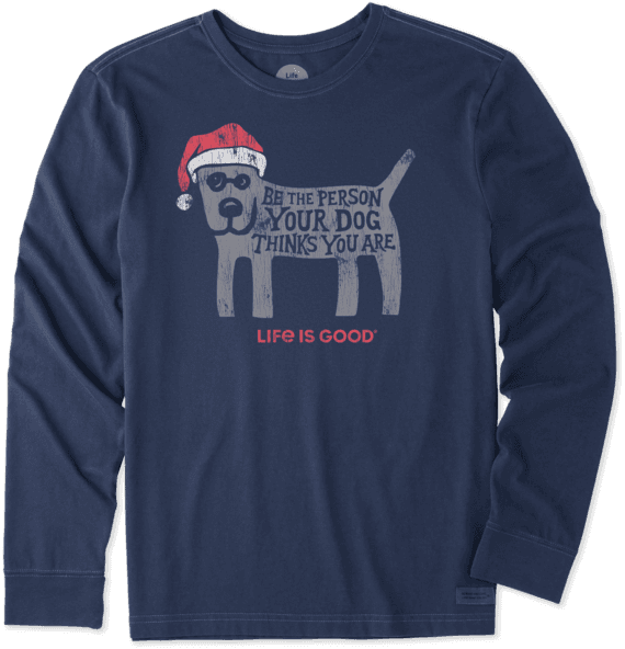 Men's Rocket Holiday Long Sleeve Crusher Tee - T-shirt (570x592), Png Download